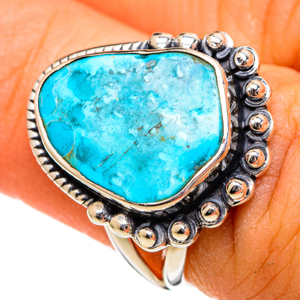 Turquoise Rings handcrafted by Anasilvercos - RING105970