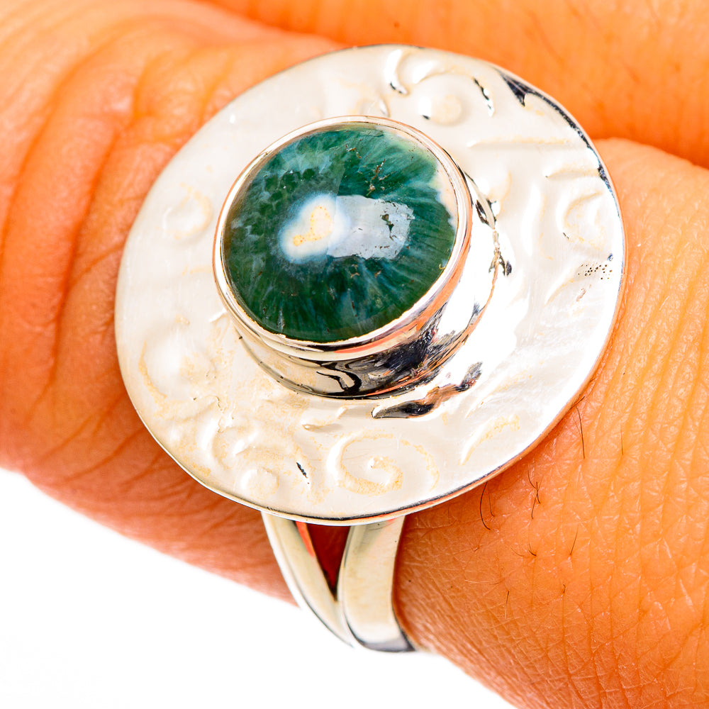 Ocean Jasper Rings handcrafted by Anasilvercos - RING106015