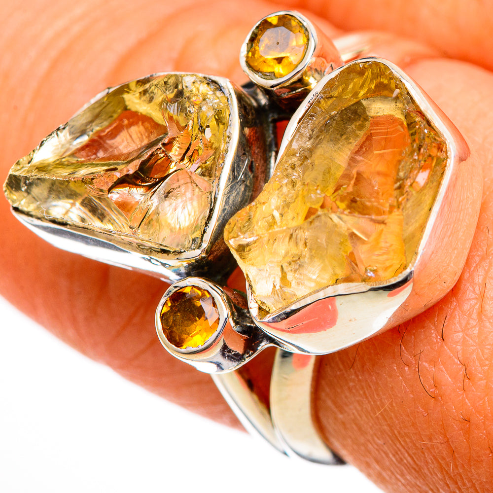 Citrine Rings handcrafted by Anasilvercos - RING106025