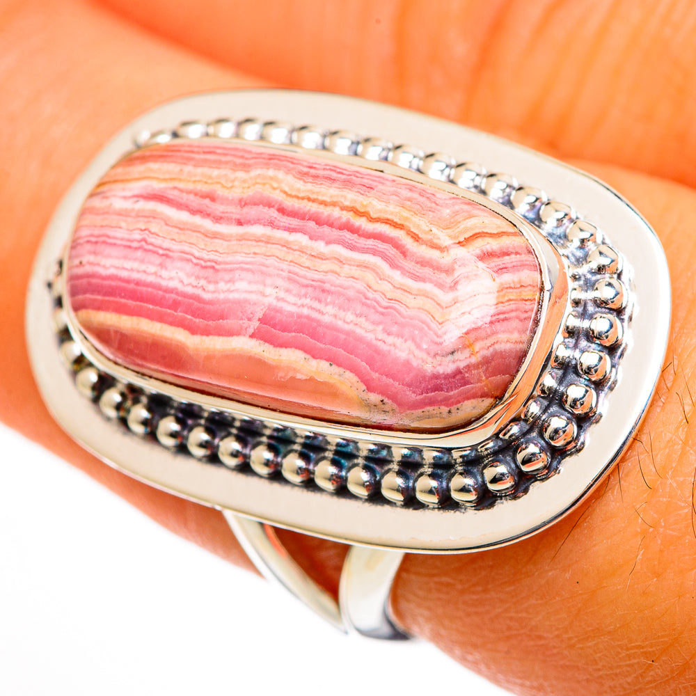 Rhodochrosite Rings handcrafted by Anasilvercos - RING106026