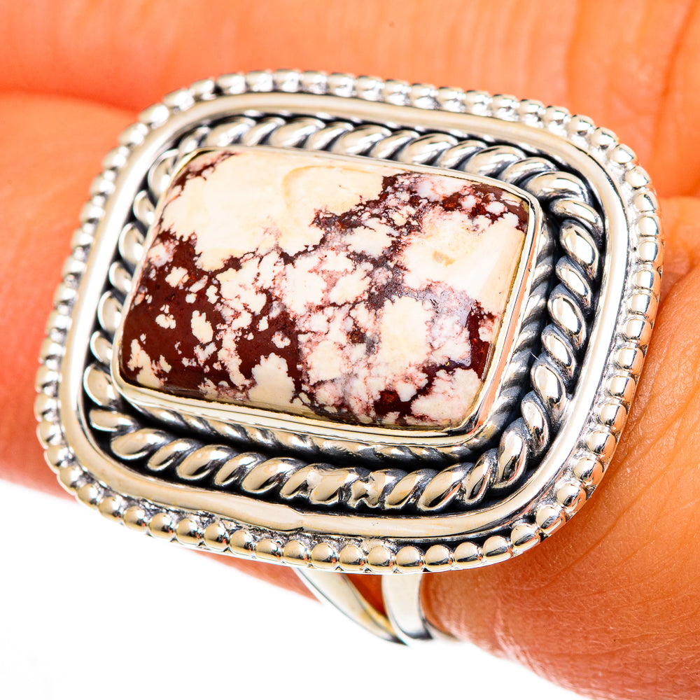 Wild Horse Jasper Rings handcrafted by Anasilvercos - RING106057