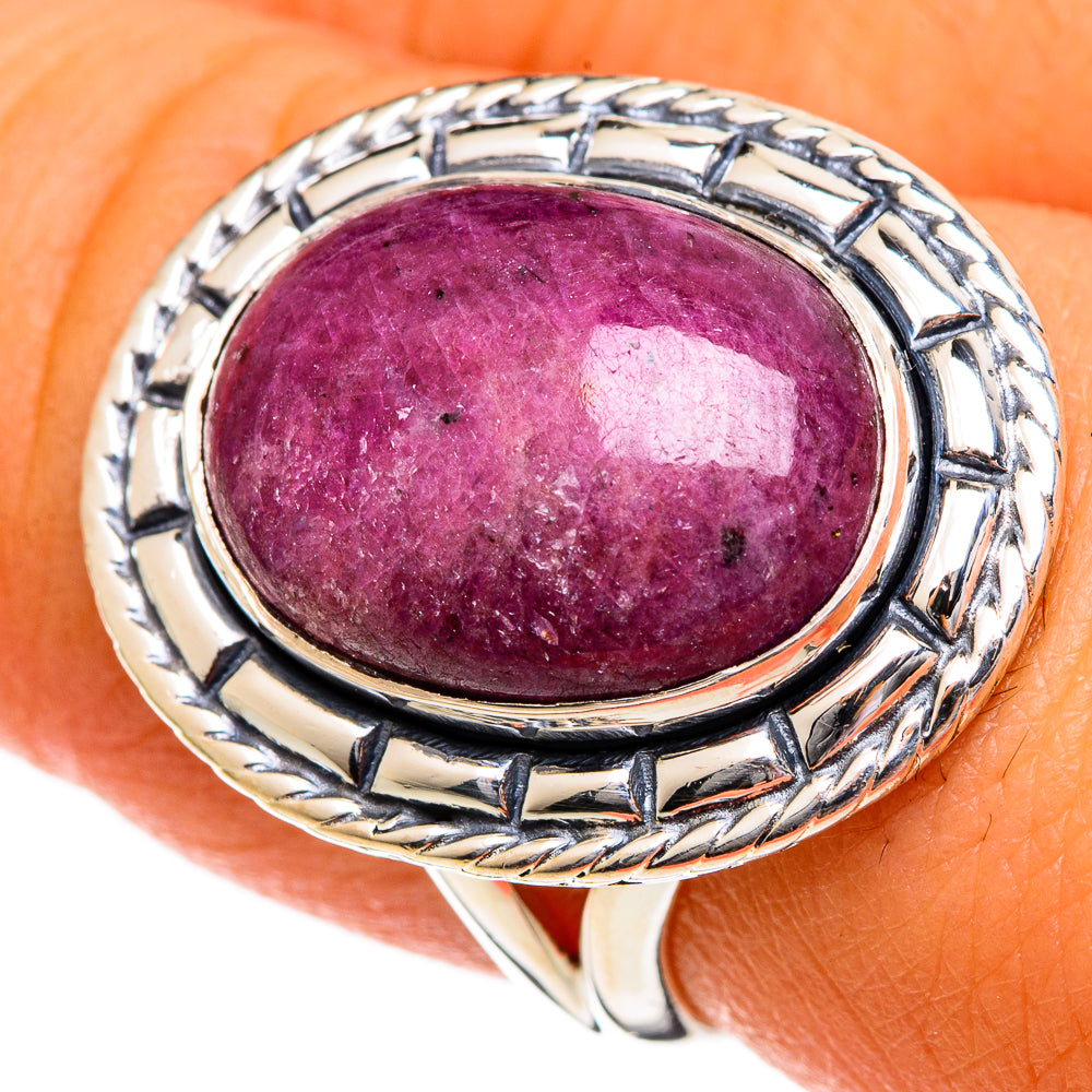 Ruby Fuchsite Rings handcrafted by Anasilvercos - RING106062