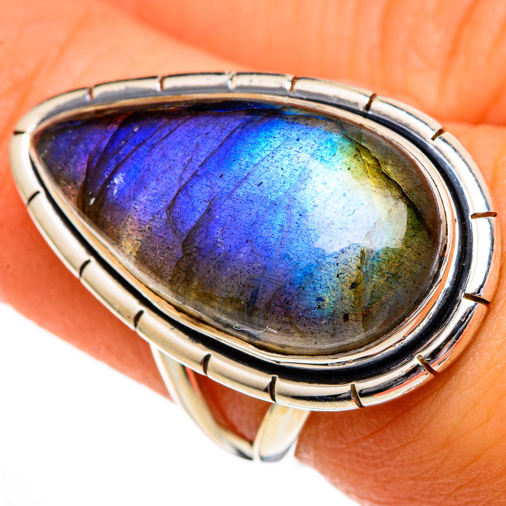 Labradorite Rings handcrafted by Anasilvercos - RING106081