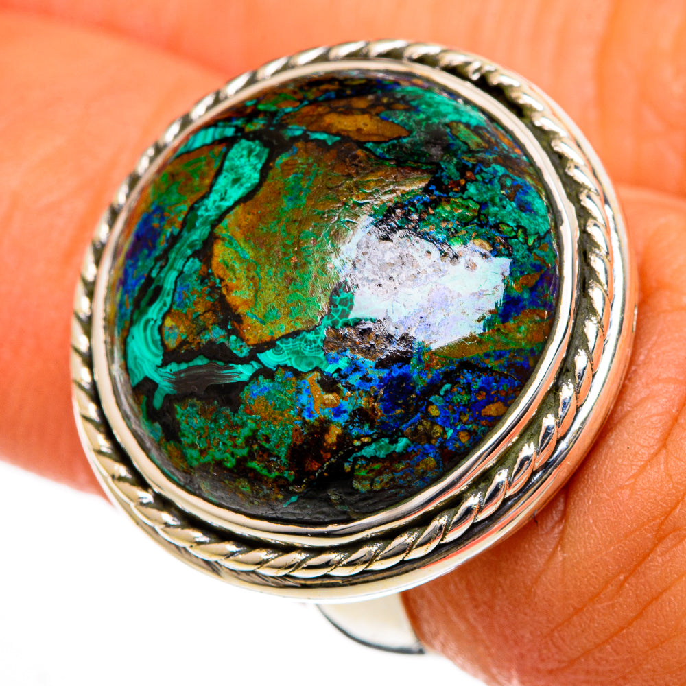 Chrysocolla Rings handcrafted by Anasilvercos - RING106107