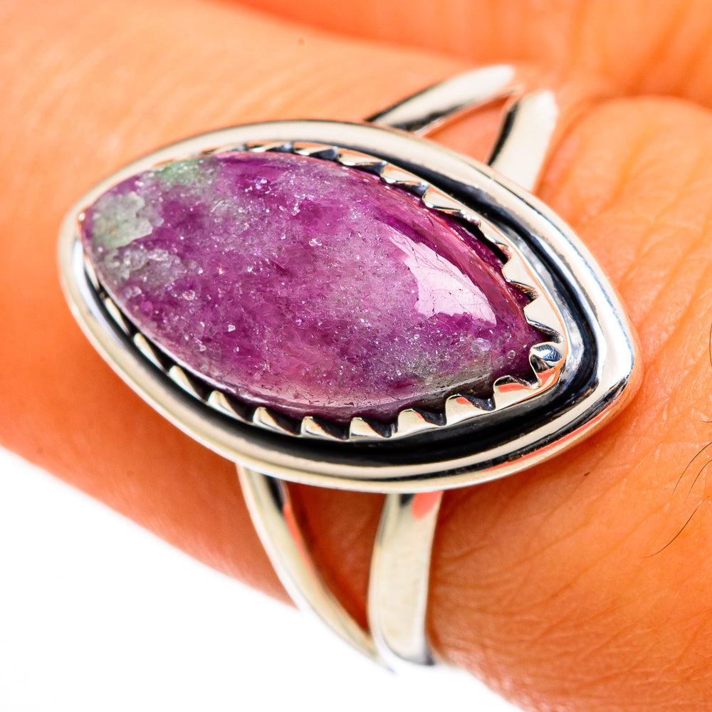 Ruby Zoisite Rings handcrafted by Anasilvercos - RING106131