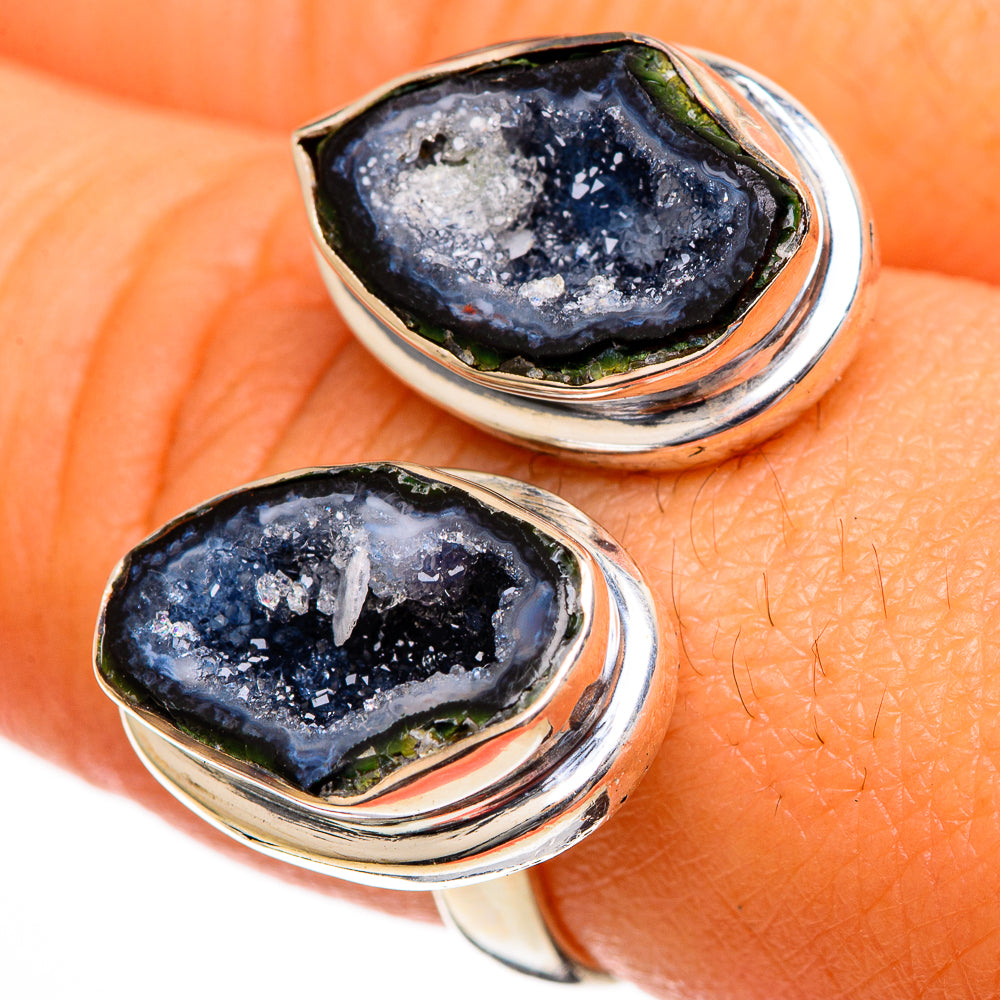 Coconut Geode Druzy Rings handcrafted by Anasilvercos - RING106135