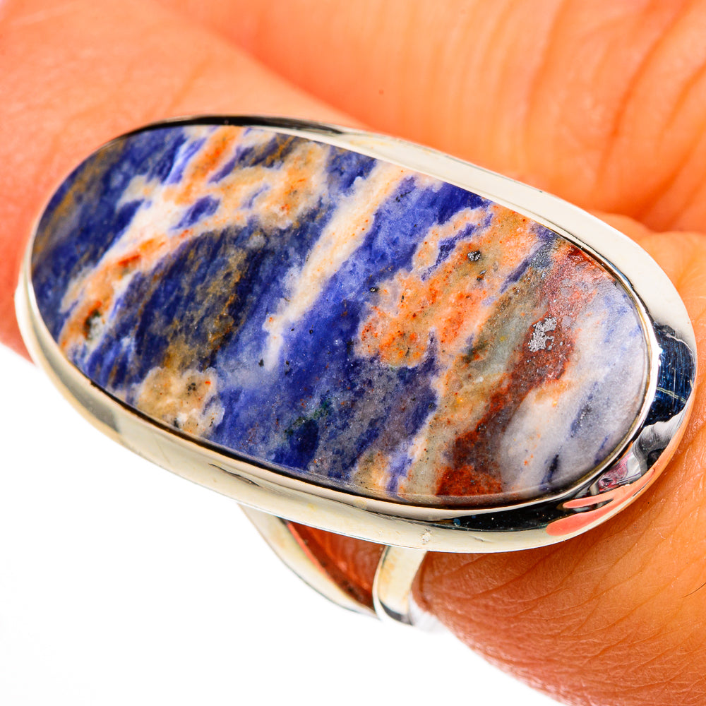 Sodalite Rings handcrafted by Anasilvercos - RING106150