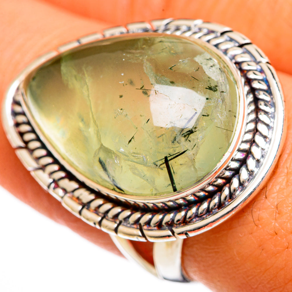 Prehnite Rings handcrafted by Anasilvercos - RING106159