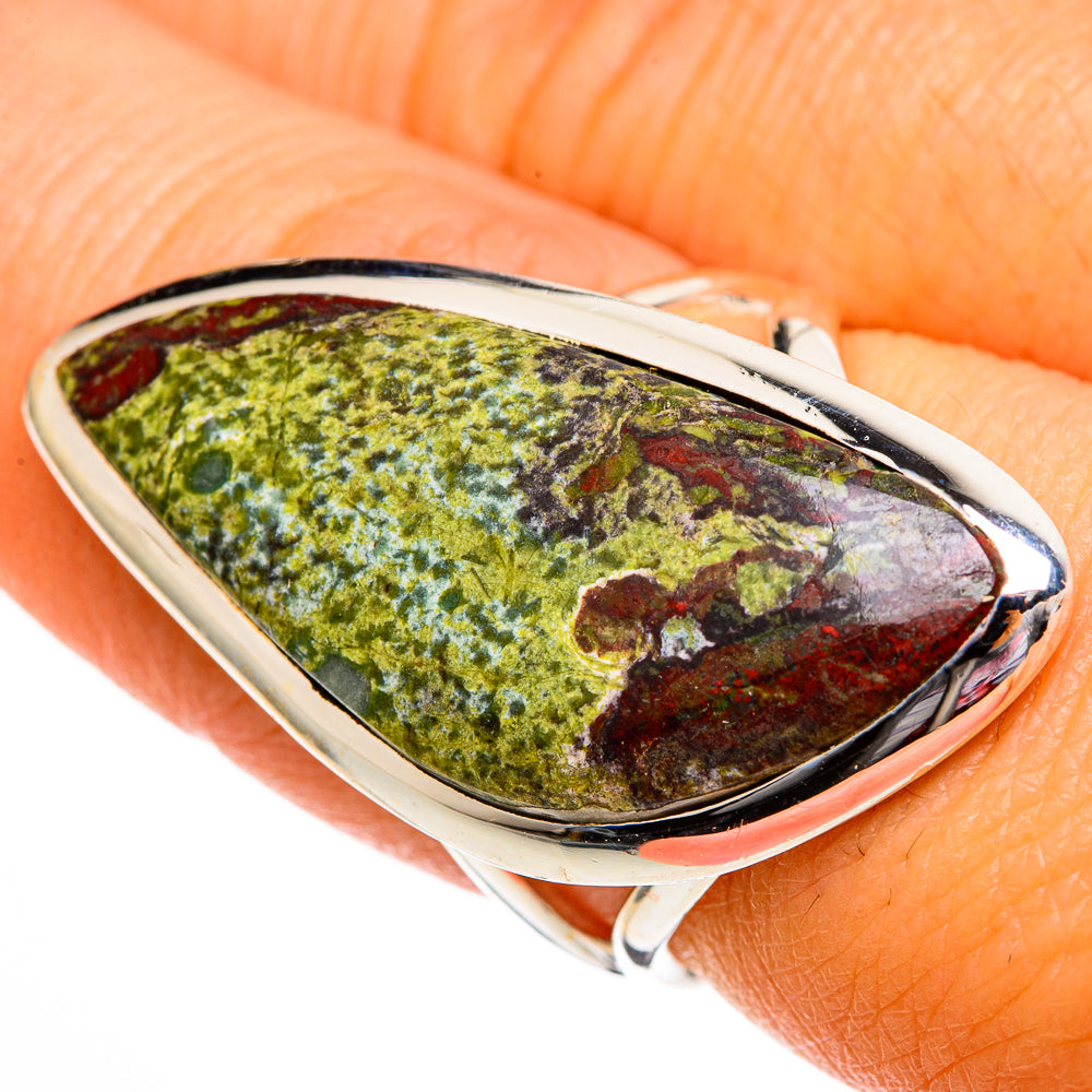 Dragon's Blood Stone Rings handcrafted by Anasilvercos - RING106163