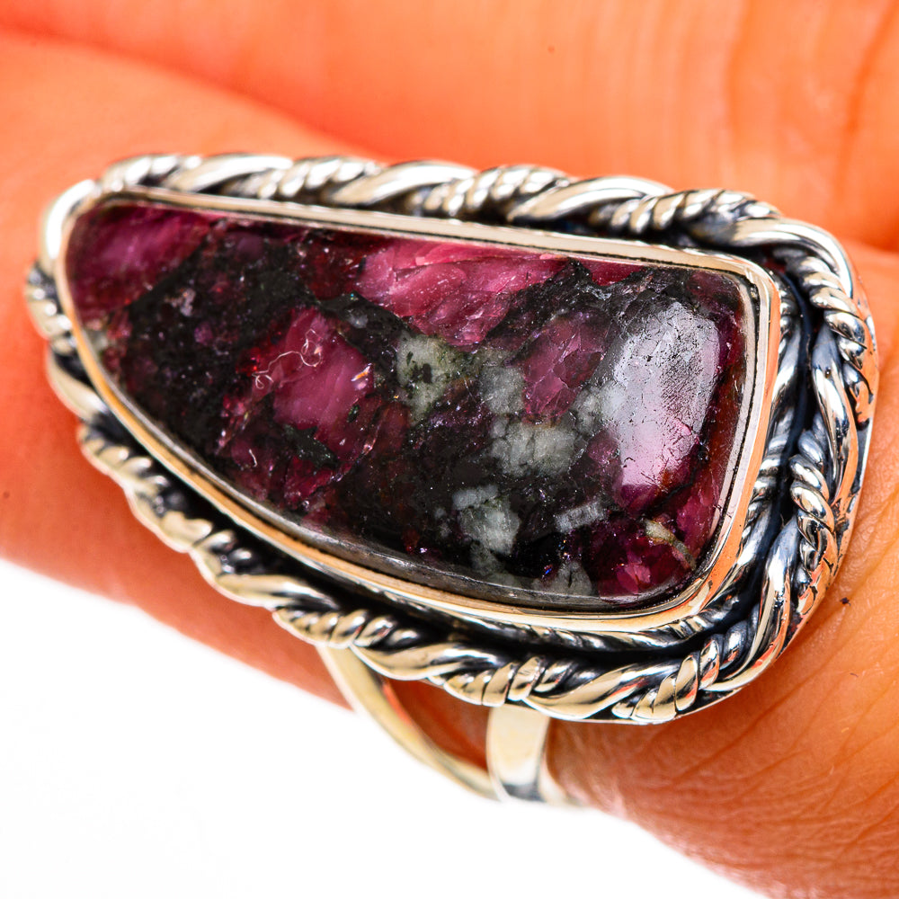 Russian Eudialyte Rings handcrafted by Anasilvercos - RING106217