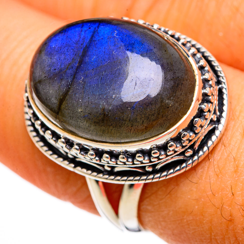 Labradorite Rings handcrafted by Anasilvercos - RING106235