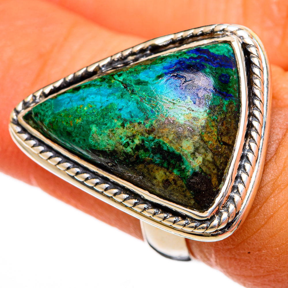 Chrysocolla Rings handcrafted by Anasilvercos - RING106266