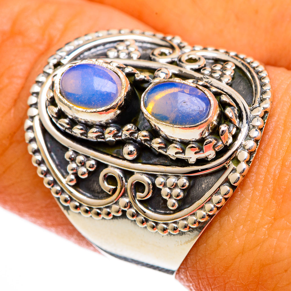 Ethiopian Opal Rings handcrafted by Anasilvercos - RING106268