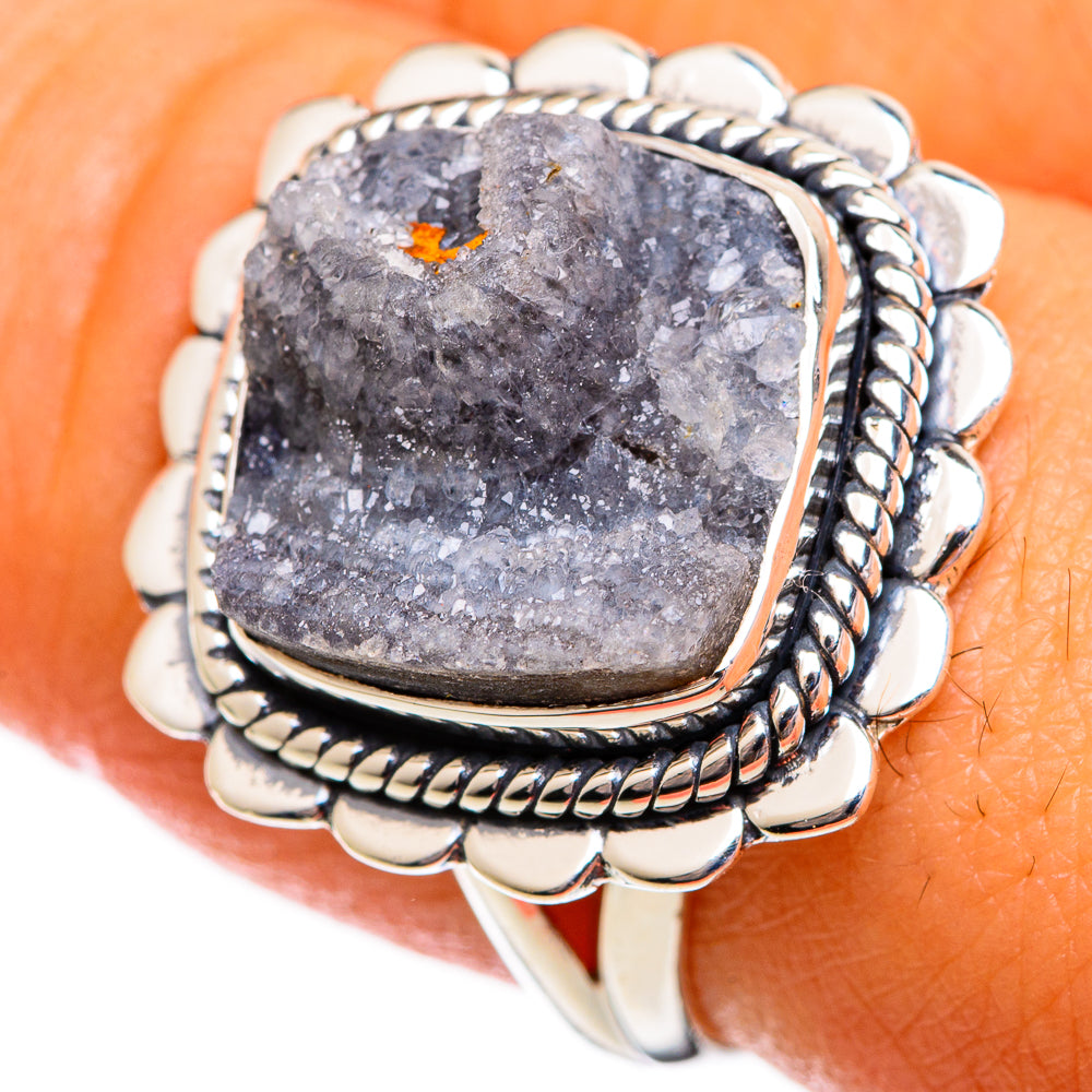Desert Druzy Rings handcrafted by Anasilvercos - RING106269