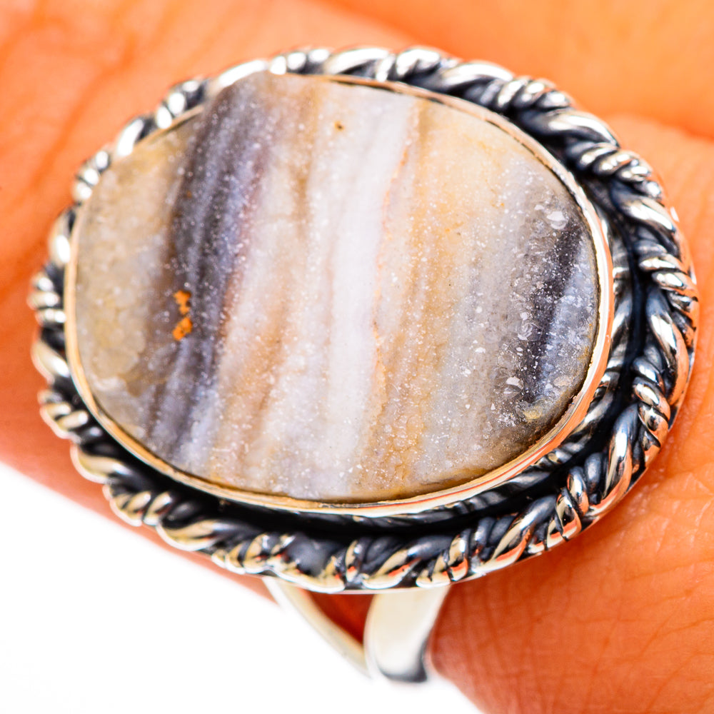 Desert Druzy Rings handcrafted by Anasilvercos - RING106270
