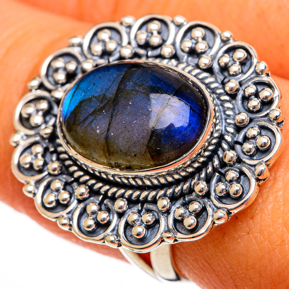 Labradorite Rings handcrafted by Anasilvercos - RING106274
