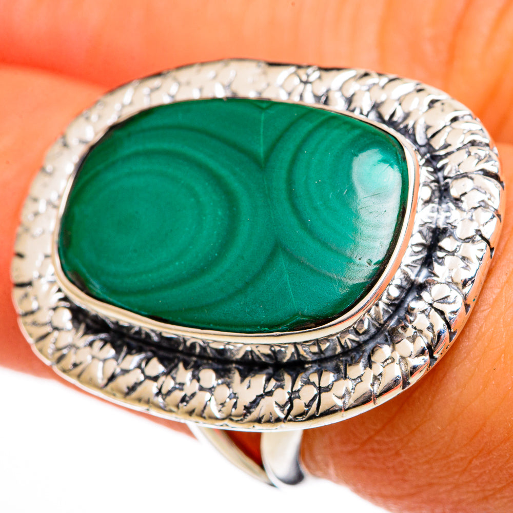 Malachite Rings handcrafted by Anasilvercos - RING106279