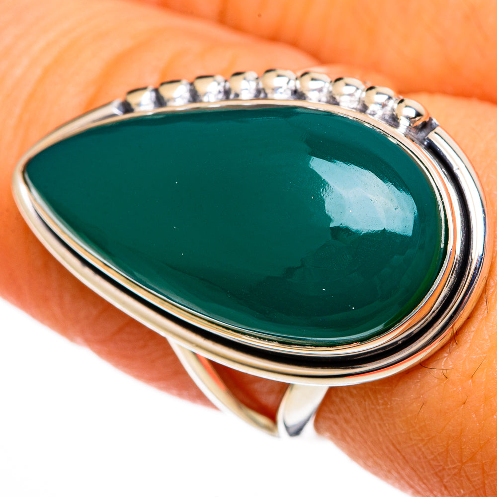 Green Onyx Rings handcrafted by Anasilvercos - RING106284