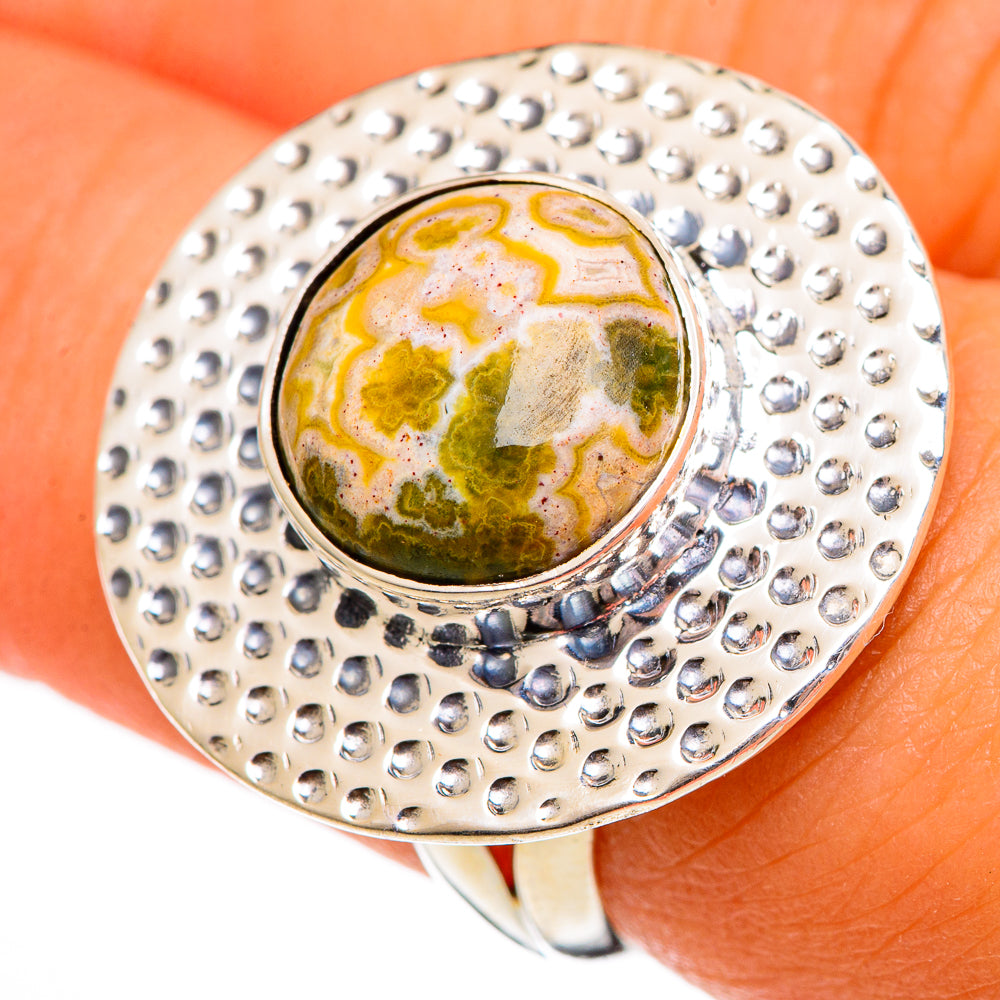 Ocean Jasper Rings handcrafted by Anasilvercos - RING106318