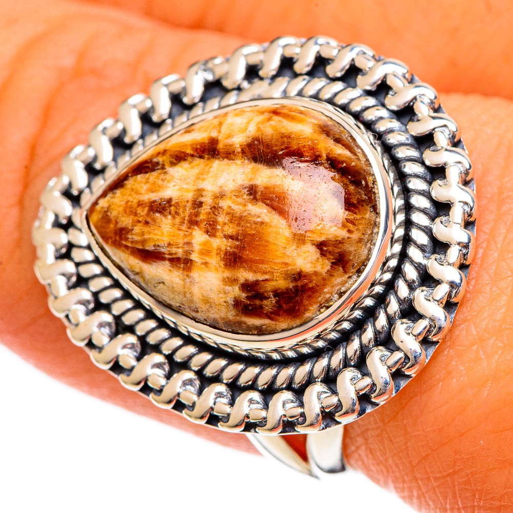 Peanut Wood Jasper Rings handcrafted by Anasilvercos - RING106323