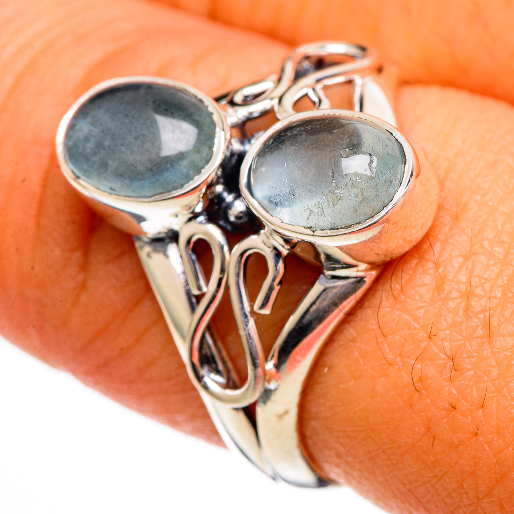 Aquamarine Rings handcrafted by Anasilvercos - RING106350