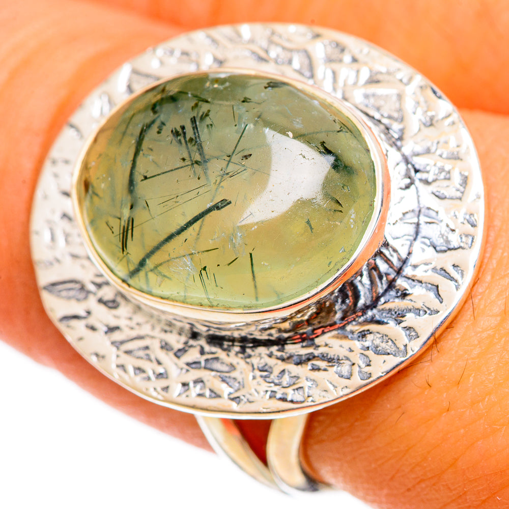 Prehnite Rings handcrafted by Anasilvercos - RING106356