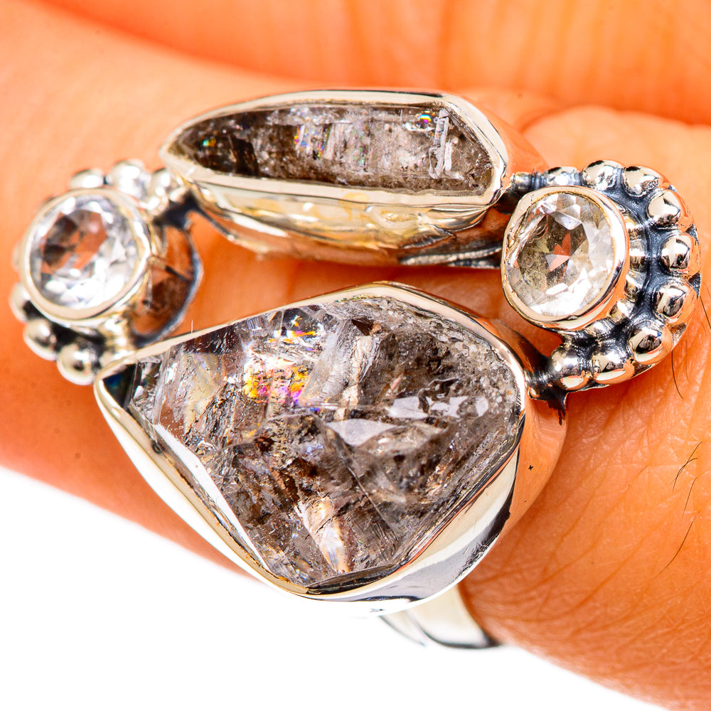 Herkimer Diamond Rings handcrafted by Anasilvercos - RING106369