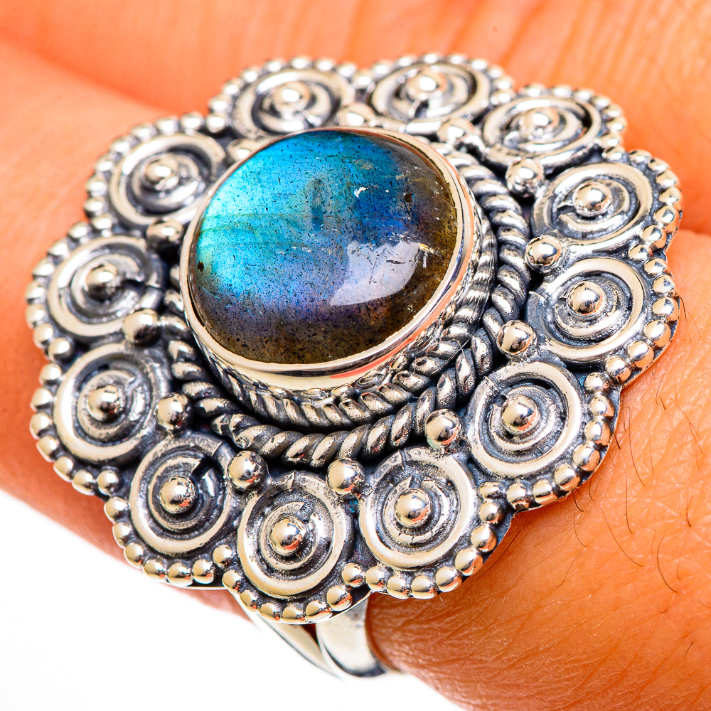 Labradorite Rings handcrafted by Anasilvercos - RING106386