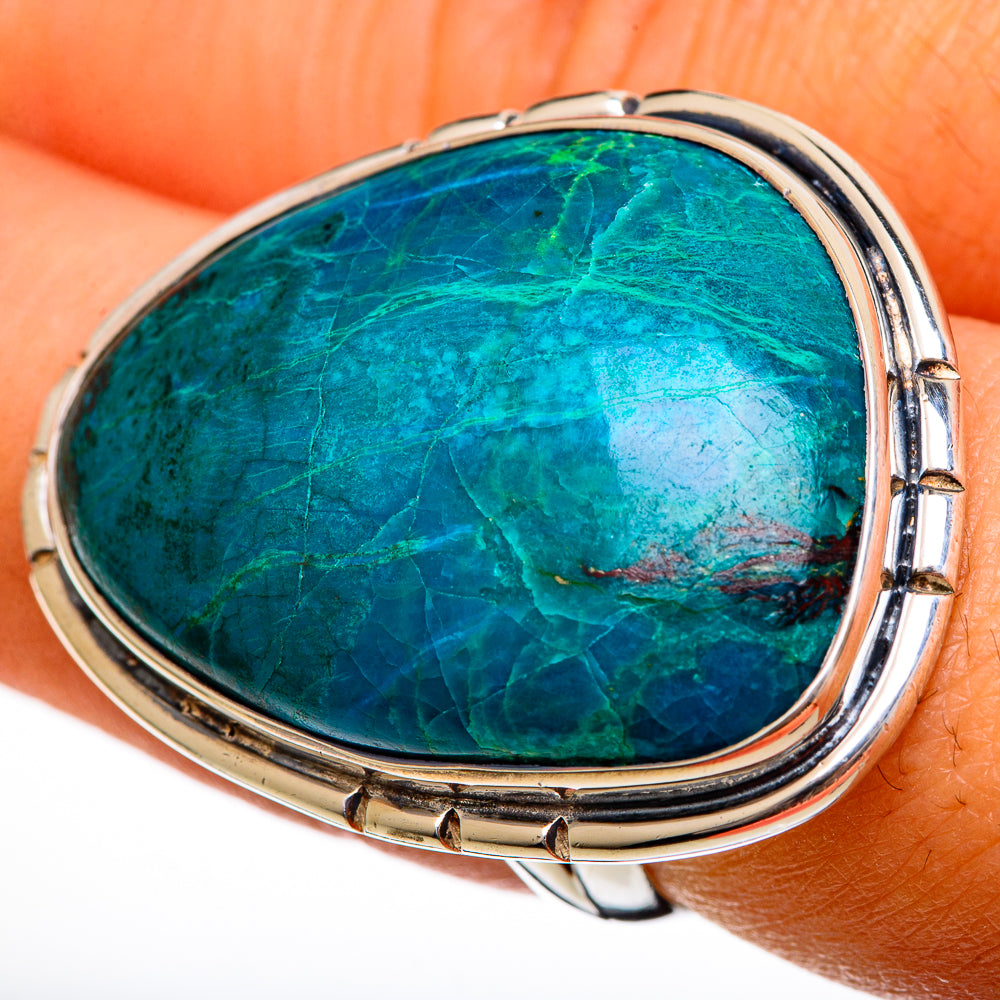 Chrysocolla Rings handcrafted by Anasilvercos - RING106388
