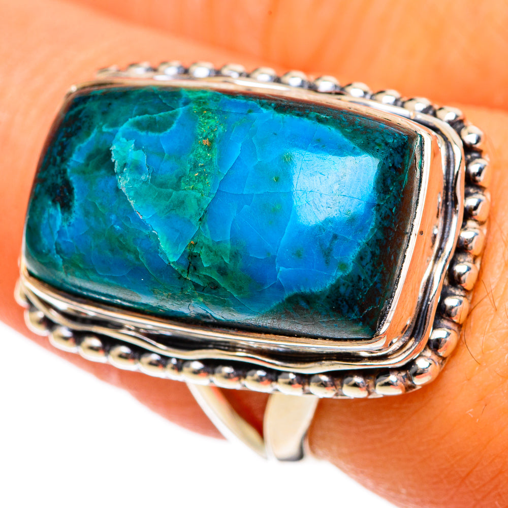 Chrysocolla Rings handcrafted by Anasilvercos - RING106393