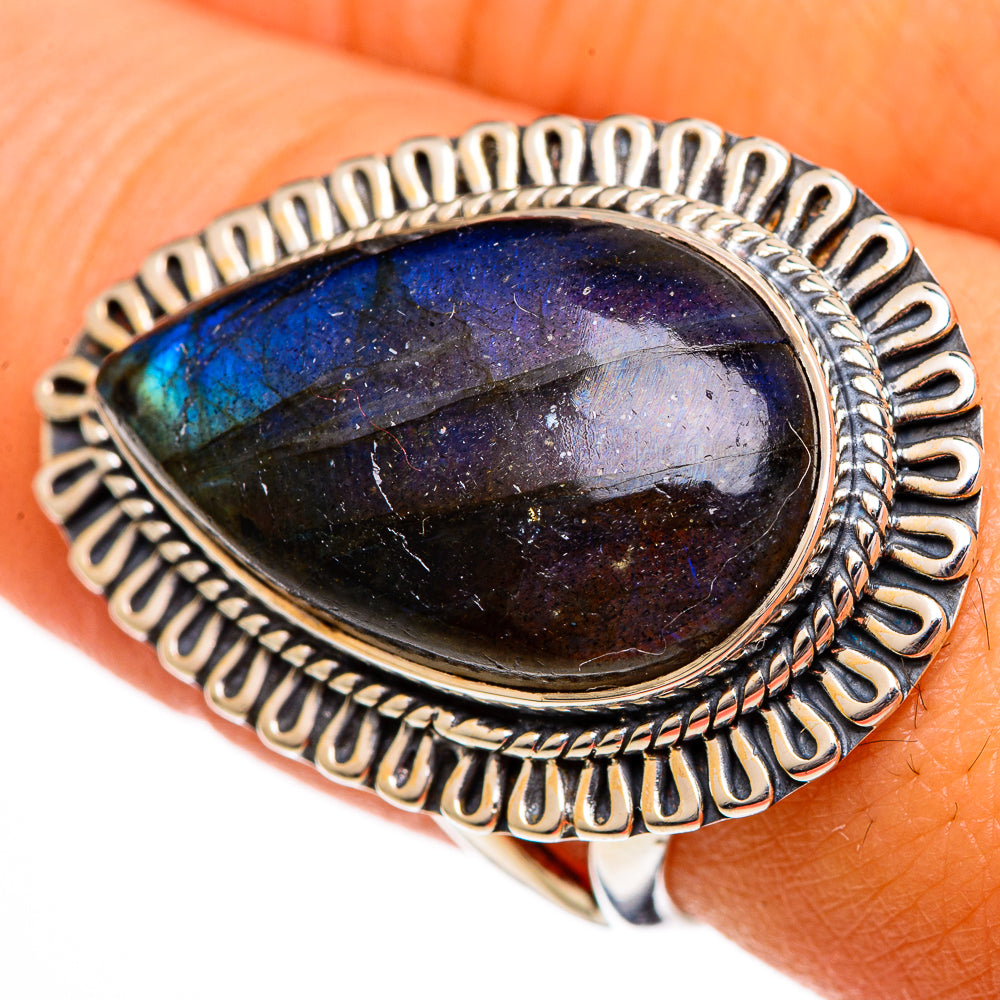 Labradorite Rings handcrafted by Anasilvercos - RING106394