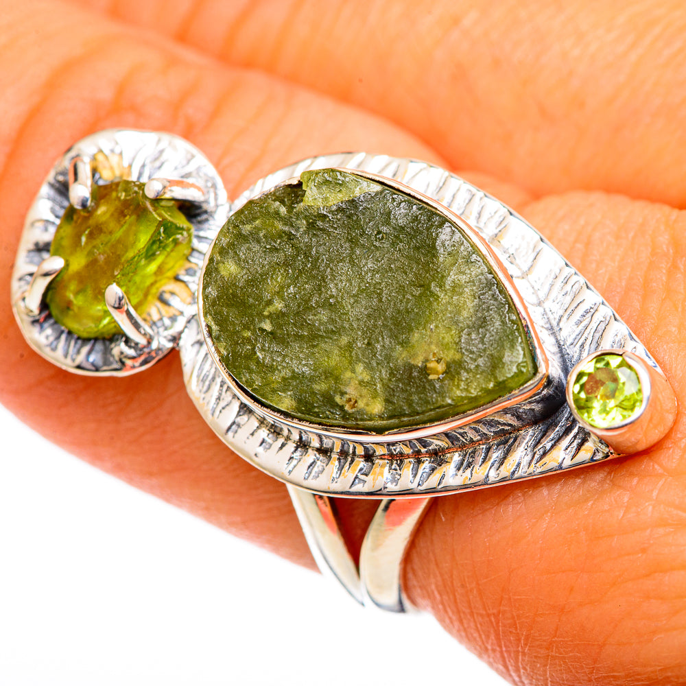 Peridot Rings handcrafted by Anasilvercos - RING106396
