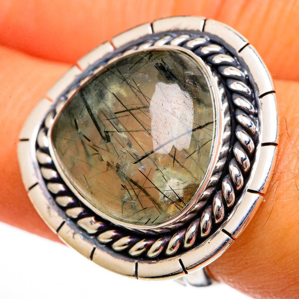 Prehnite Rings handcrafted by Anasilvercos - RING106405