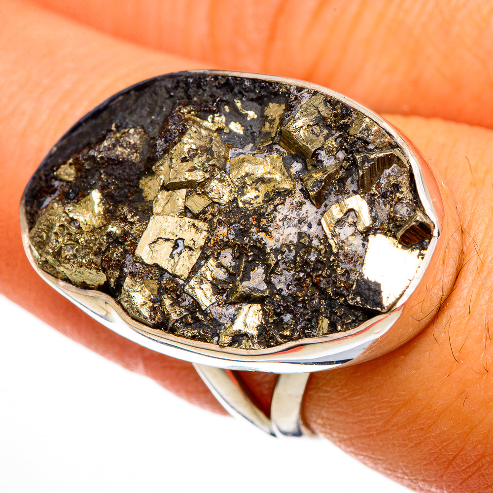 Pyrite Rings handcrafted by Anasilvercos - RING106420