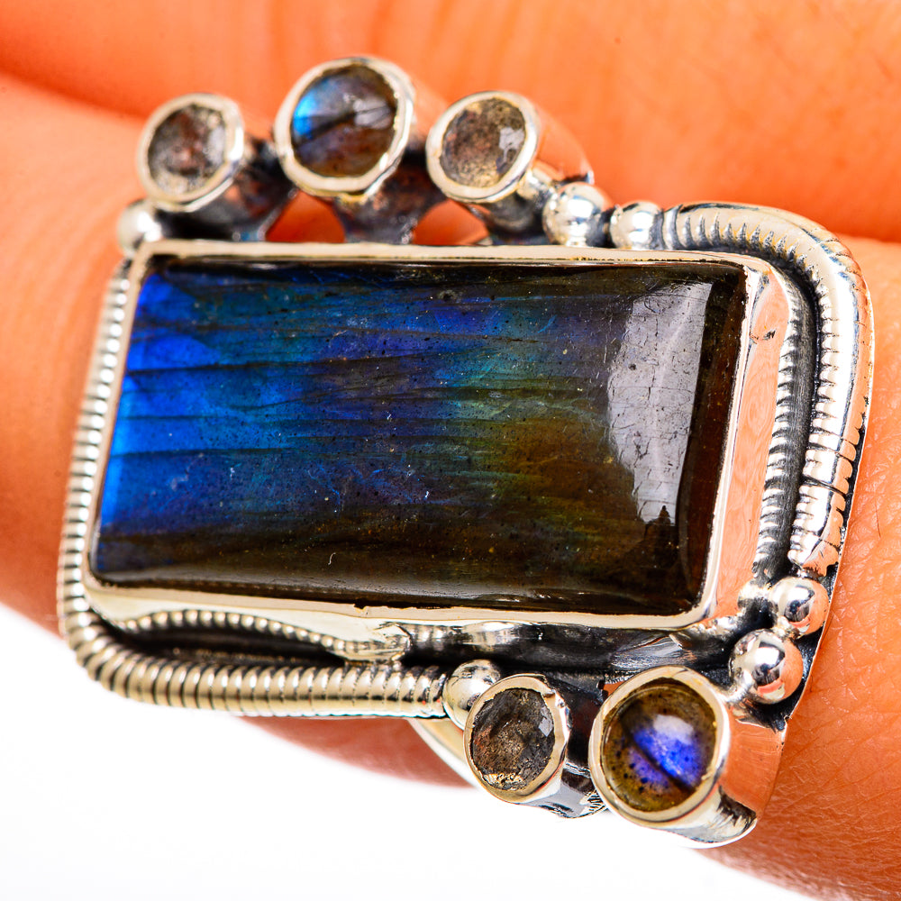 Labradorite Rings handcrafted by Anasilvercos - RING106507