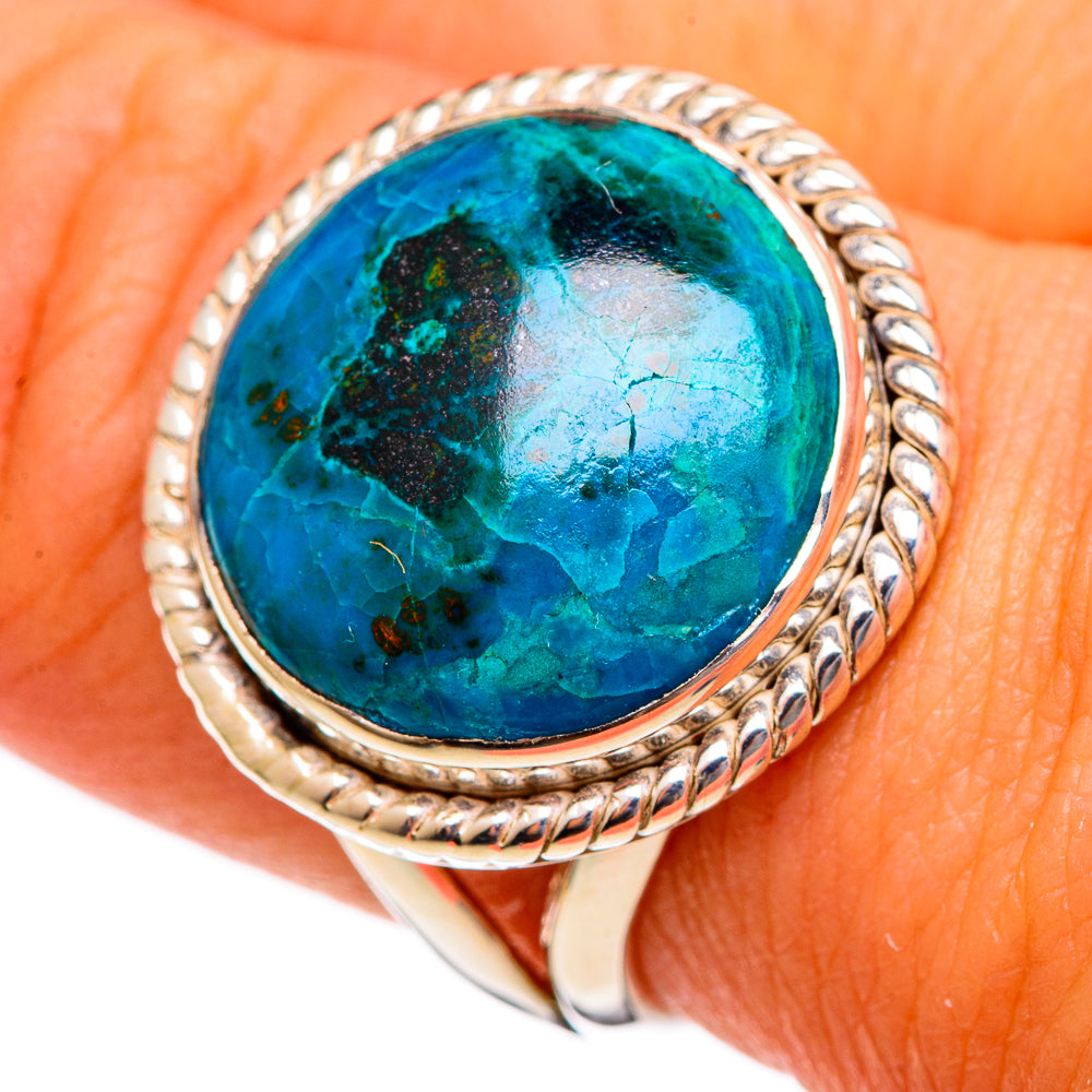 Chrysocolla Rings handcrafted by Anasilvercos - RING106532