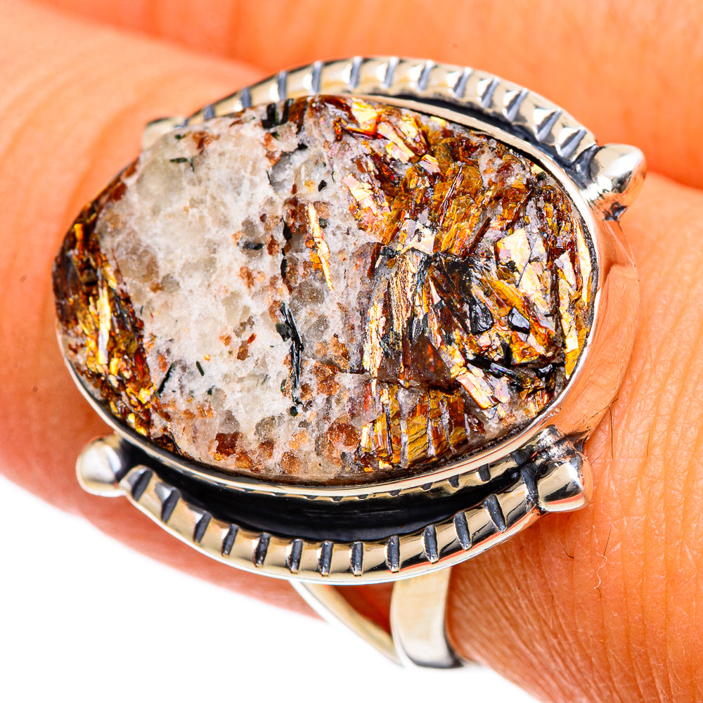 Astrophyllite Rings handcrafted by Anasilvercos - RING106548