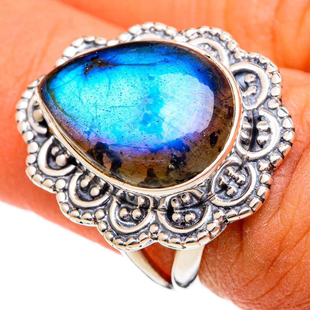 Labradorite Rings handcrafted by Anasilvercos - RING106572