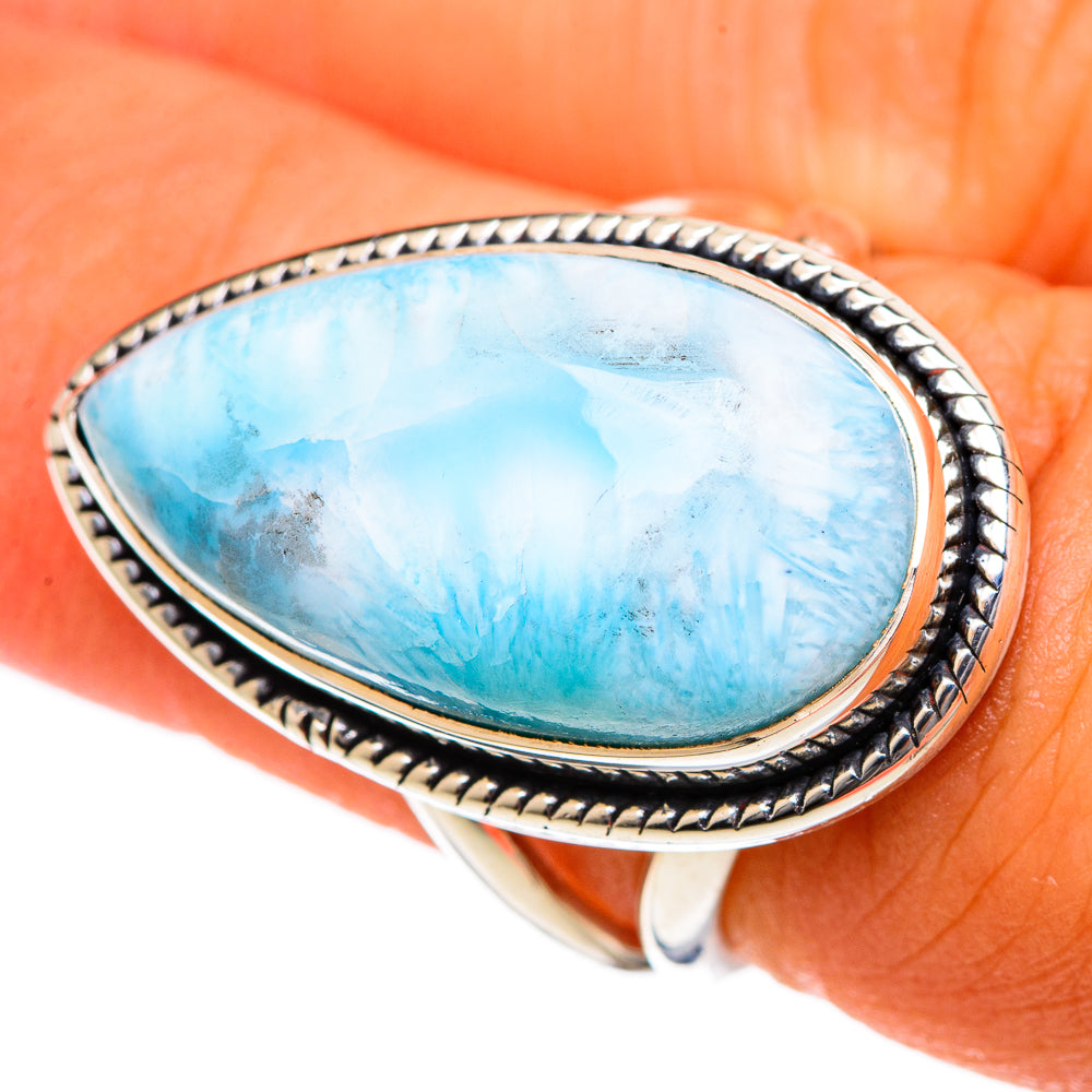 Larimar Rings handcrafted by Anasilvercos - RING106576