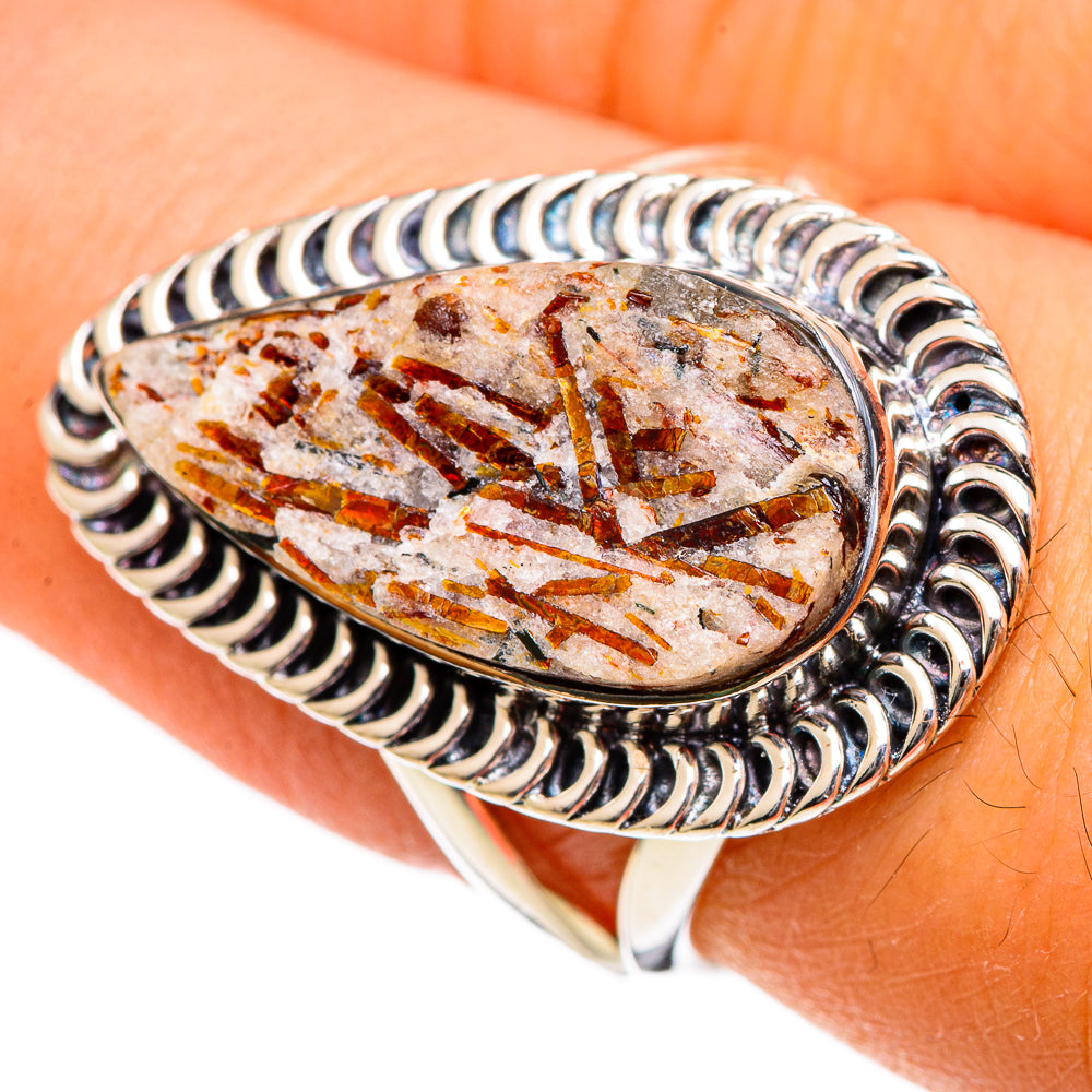 Astrophyllite Rings handcrafted by Anasilvercos - RING106585