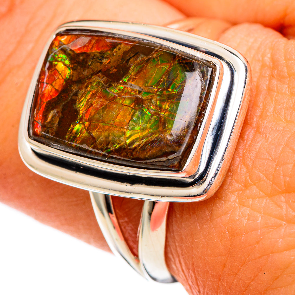 Ammolite Rings handcrafted by Anasilvercos - RING106602