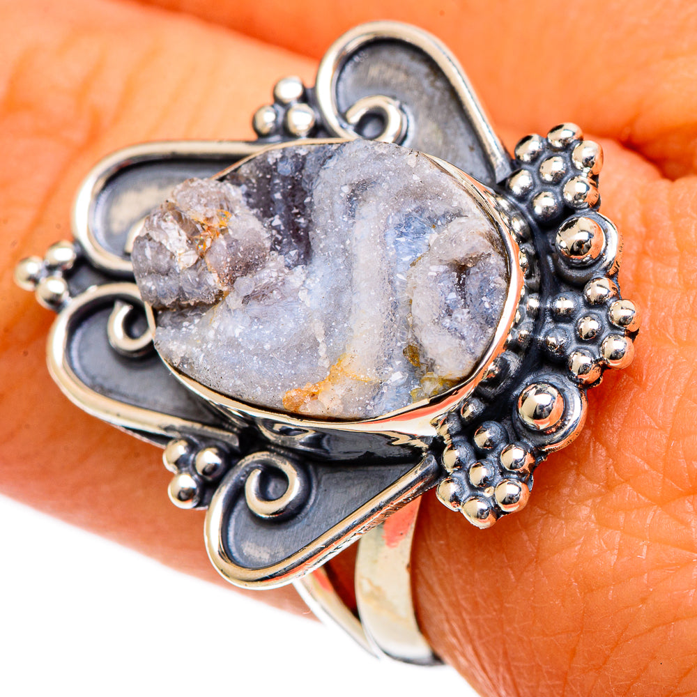 Desert Druzy Rings handcrafted by Anasilvercos - RING106606