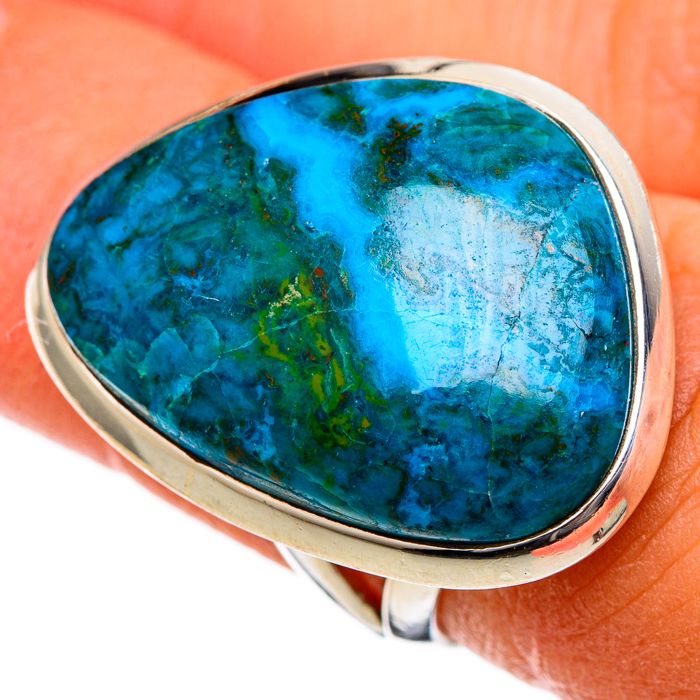 Chrysocolla Rings handcrafted by Anasilvercos - RING106608