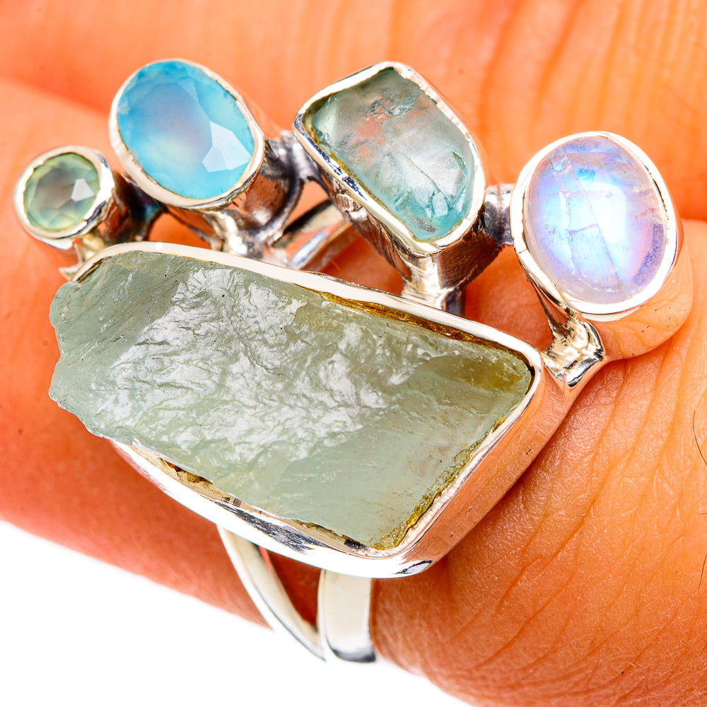 Aquamarine Rings handcrafted by Anasilvercos - RING106612