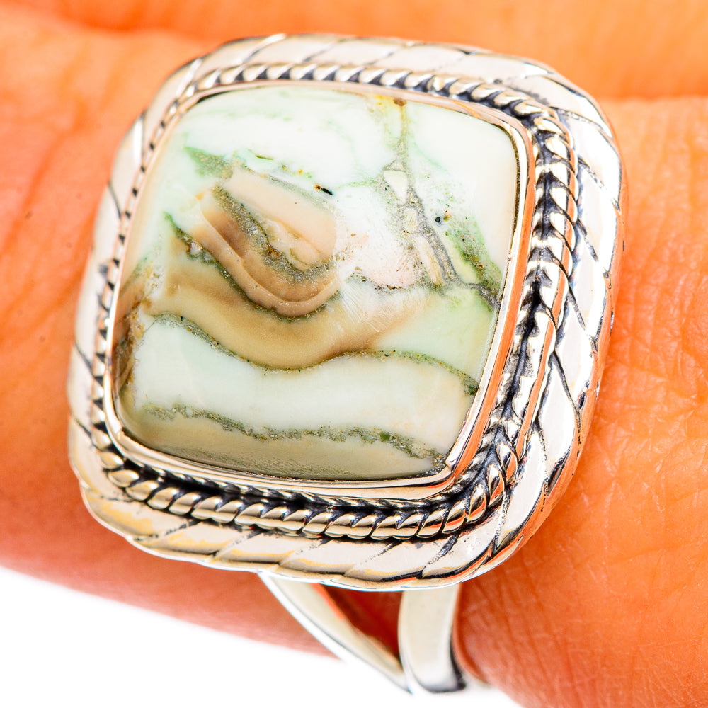 Ocean Jasper Rings handcrafted by Anasilvercos - RING106619