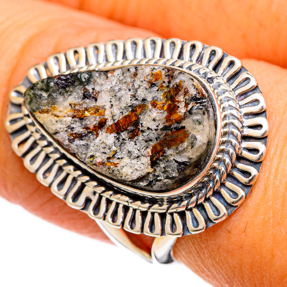 Astrophyllite Rings handcrafted by Anasilvercos - RING106621