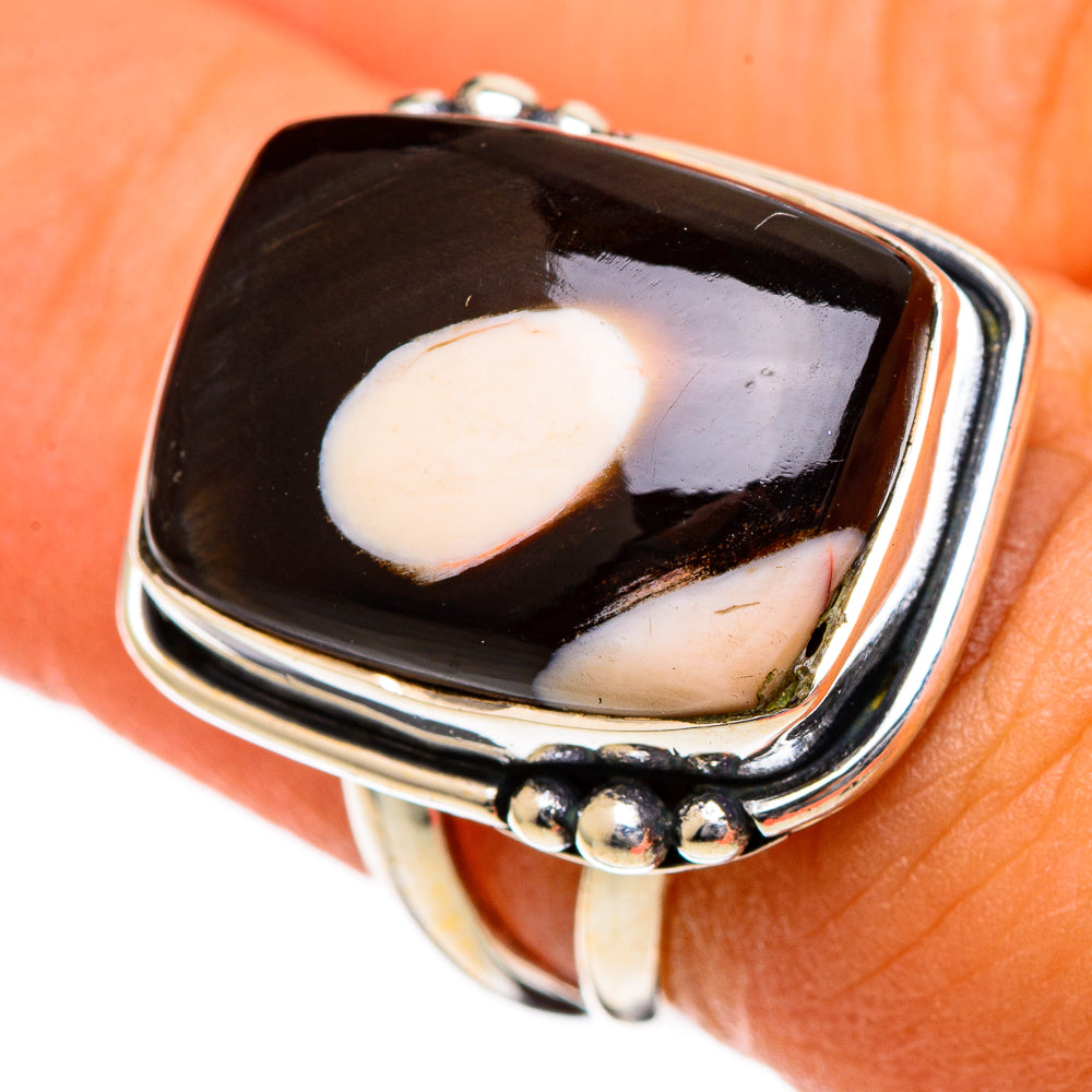 Peanut Wood Jasper Rings handcrafted by Anasilvercos - RING106623