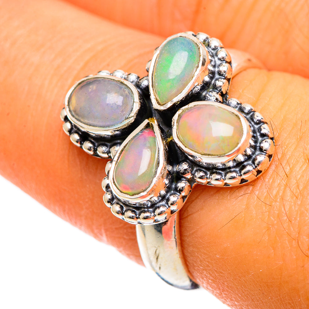 Ethiopian Opal Rings handcrafted by Anasilvercos - RING106636