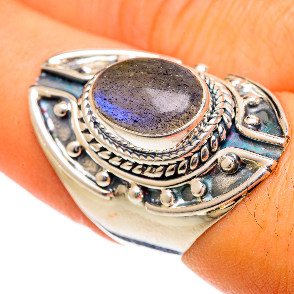 Labradorite Rings handcrafted by Anasilvercos - RING106638