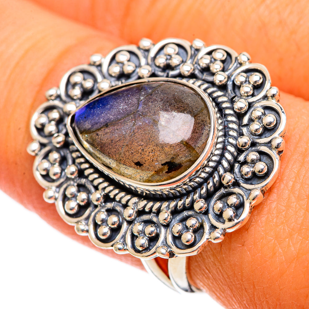 Labradorite Rings handcrafted by Anasilvercos - RING106639